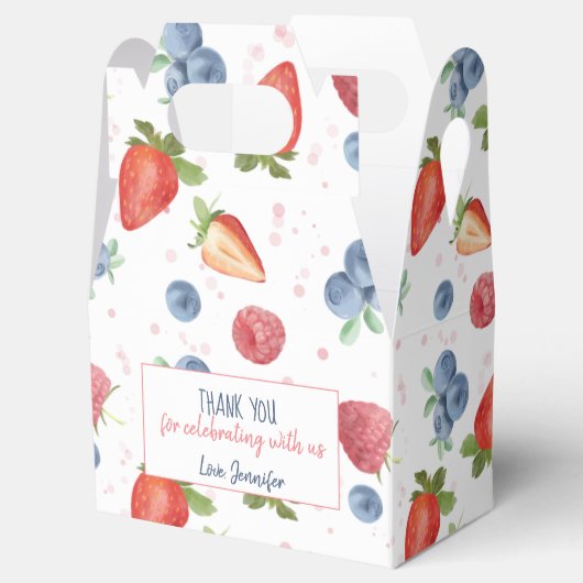Summer Sweet Berry Birthday Dank je Bedankdoosjes (Geopend)