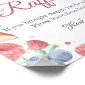 Summer Sweet Berry Diaper Raffle Sign Poster (Hoek)