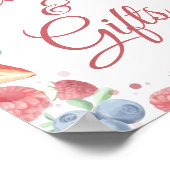 Summer Sweet Berry Kaarten and Gifts Sign Poster (Hoek)