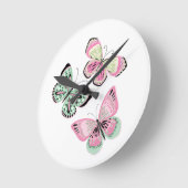 Summer Sweet Butterflies Ronde Klok (Hoek)