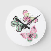 Summer Sweet Butterflies Ronde Klok (Voorkant)