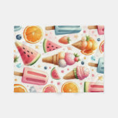 Summer Sweet escape Fleece Deken (Voorkant (Horizontaal))
