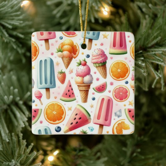 Summer Sweet escape Keramisch Ornament (Boom)