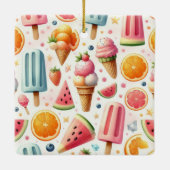 Summer Sweet escape Keramisch Ornament (Achterkant)