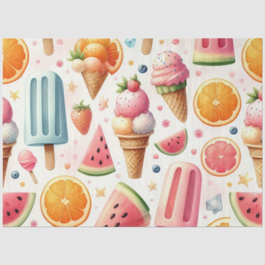 Summer Sweet escape Tissuepapier (Voorkant)