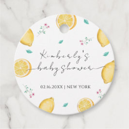 Summer Sweet Lemon Citrus Fruit Baby shower Bedankjes Labels