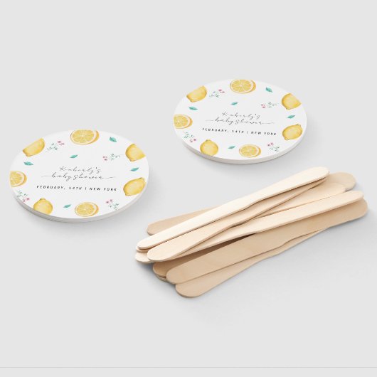 Summer Sweet Lemon Citrus Fruit Baby shower Handwaaier (Niet-gemonteerd)