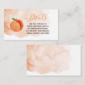 Summer Sweet Little Peach Detail Kaart (Voorkant / Achterkant)