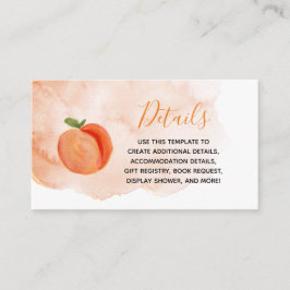 Summer Sweet Little Peach Detail Kaart