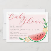 Summer Sweet Watermelon Baby shower Kaart (Voorkant)