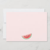 Summer Sweet Watermelon Baby shower Kaart (Achterkant)