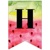 Summer Sweet Watermelon Birthday 3 Foto Vlaggetjes (Tweede vlag)