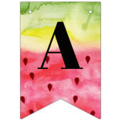 Summer Sweet Watermelon Birthday 3 Foto Vlaggetjes (Derde vlag)