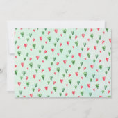 Summer Sweet Watermelon First Birthday Invitation Kaart (Achterkant)