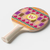 Summer Sweets Ping Pong Paddle Tafeltennisbatje (Voorkant Gekanteld)