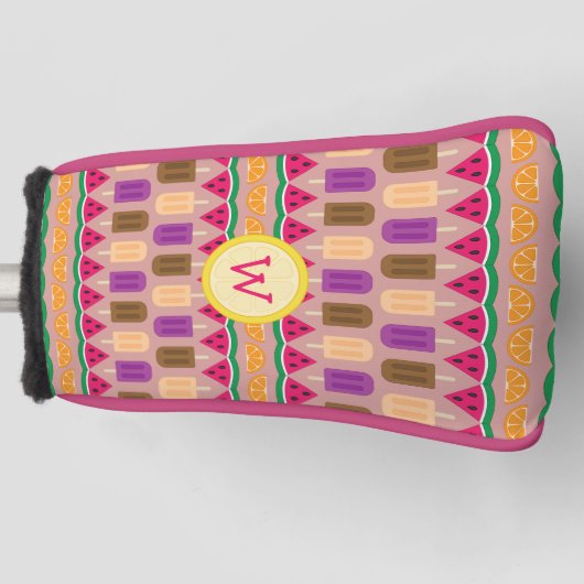 Summer Sweets Putter Hoesje Golfheadcover (Voorkant)