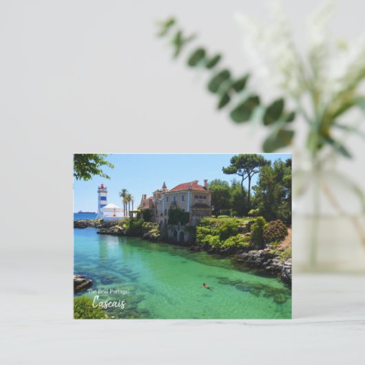 Summer Swim Cascais, Portugal Briefkaart (Staand voorkant)