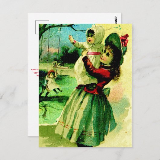 "Summer Swing" Briefkaart (Voorkant / Achterkant)