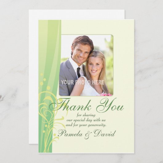 Summer Swirl Weddenschap Bedankt (Voorkant / Achterkant)