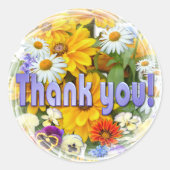 Summer Symphony ~ "Bedankt" Sticker (Voorkant)