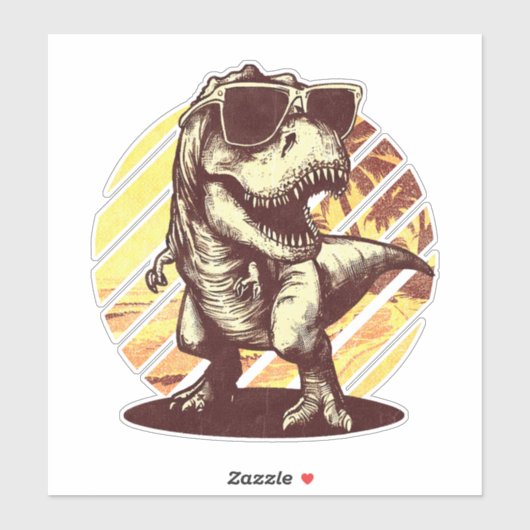 Summer T-Rex Sticker (Vel)