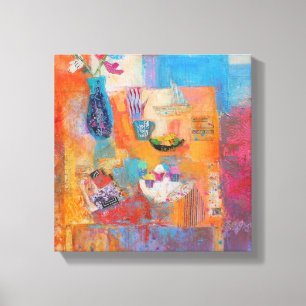 Summer Table Canvas Afdruk