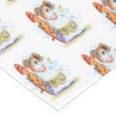 Summer Tablecloth Snowman Surfer Tafelkleed (Gekanteld)