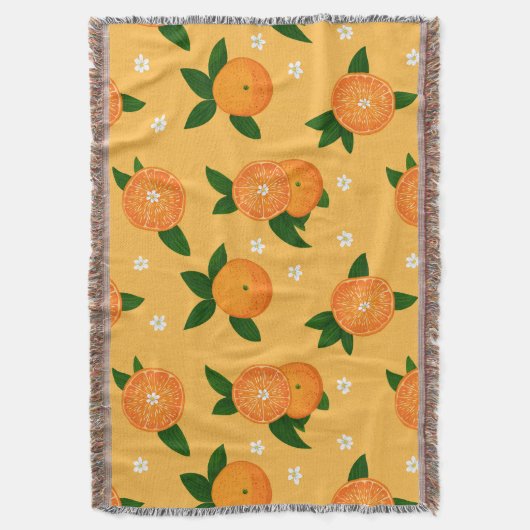 Summer Tangerines Deken (Voorkant Verticaal)