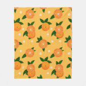Summer Tangerines Fleece Deken (Voorkant)