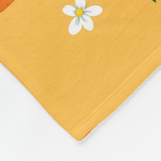 Summer Tangerines Fleece Deken (Hoek)