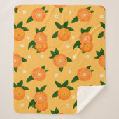 Summer Tangerines Sherpa Deken (Voorkant)