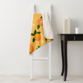 Summer Tangerines Sherpa Deken (In situ)