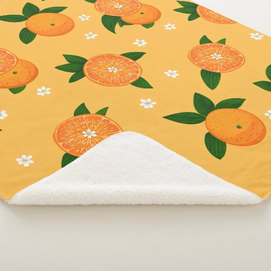 Summer Tangerines Sherpa Deken (3/4)