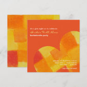 Summer tango Bachelorette Party Invitation Kaart (Voorkant / Achterkant)