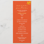 Summer tango Wedding Program Programmakaart (Voorkant)