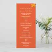 Summer tango Wedding Program Programmakaart (Staand voorkant)
