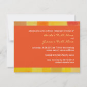 Summer tango Wedding Rehearsal Dinner Invitation Kaart (Voorkant)