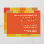 Summer tango Wedding Rehearsal Dinner Invitation Kaart (Voorkant / Achterkant)
