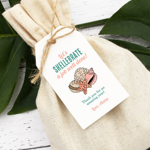 Summer Teacher Appreciation Seashell Dank u Cadeaulabel