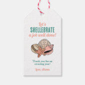 Summer Teacher Appreciation Seashell Dank u Cadeaulabel (Voorkant)
