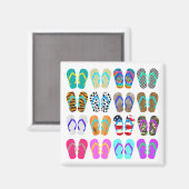 Summer Teenslippers Chart Magneet (Voorkant / Achterkant)