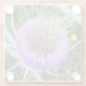 Summer Thistle Flower Glazen Onderzetter (Achterkant)