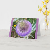 Summer Thistle Flower Kaart (Gele Bloem)