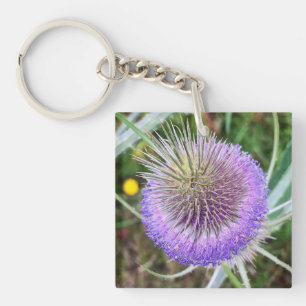 Summer Thistle Flower Sleutelhanger