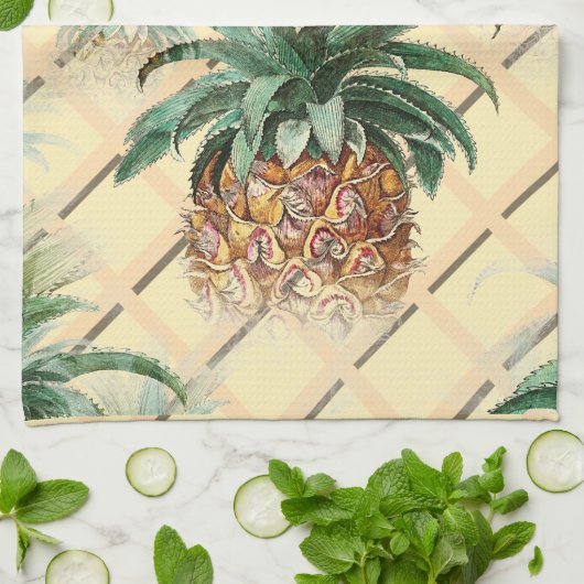 Summer Thmed Pineapple Theedoek (Gevouwen)
