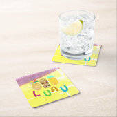 Summer Tiki Pineapple Luau Kartonnen Onderzetters (Insitu)