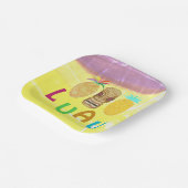 Summer Tiki Pineapple Luau Papieren Bordje (Gebogen)