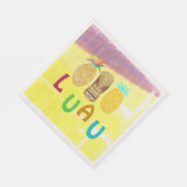 Summer Tiki Pineapple Luau Servet (Hoek)