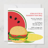 Summer Time BBQ Uitnodiging (Voorkant)