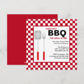 Summer Time BBQ Uitnodiging (Voorkant / Achterkant)